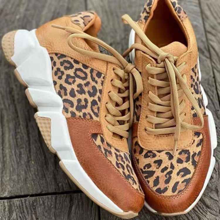 Casual Leopard Print Sneakers-footwear > sneakers-Laventaire-Laventaire