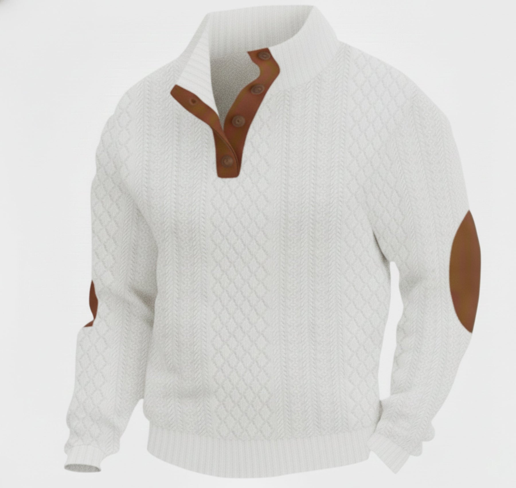 Casual Loose Fit Sweater-sweaters > loose fit sweater-Laventaire-White-S-Laventaire