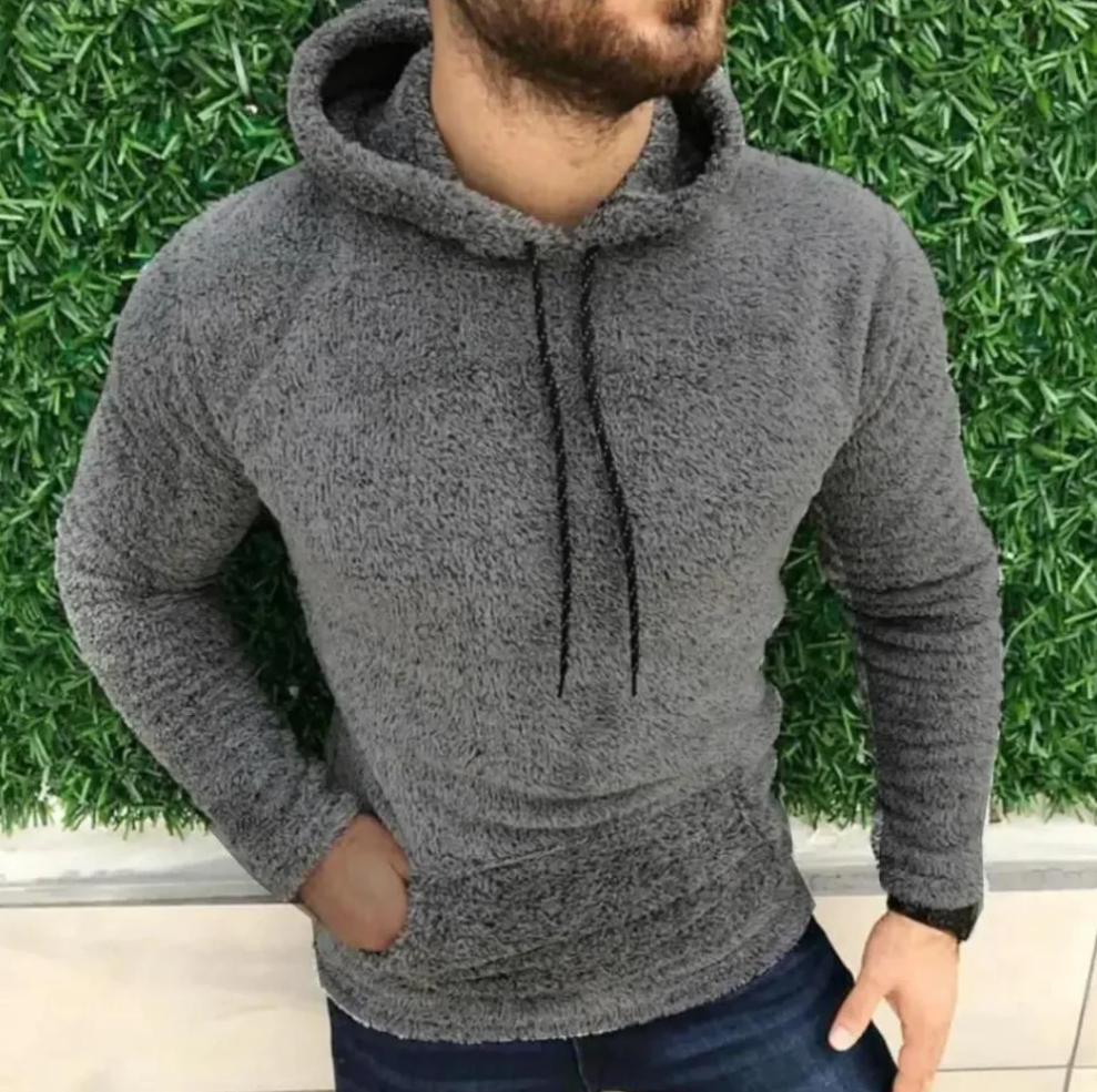 Casual Modern Fit Hoodie-hoodies > casual hoodie-Laventaire-Dark Gray-S-Laventaire