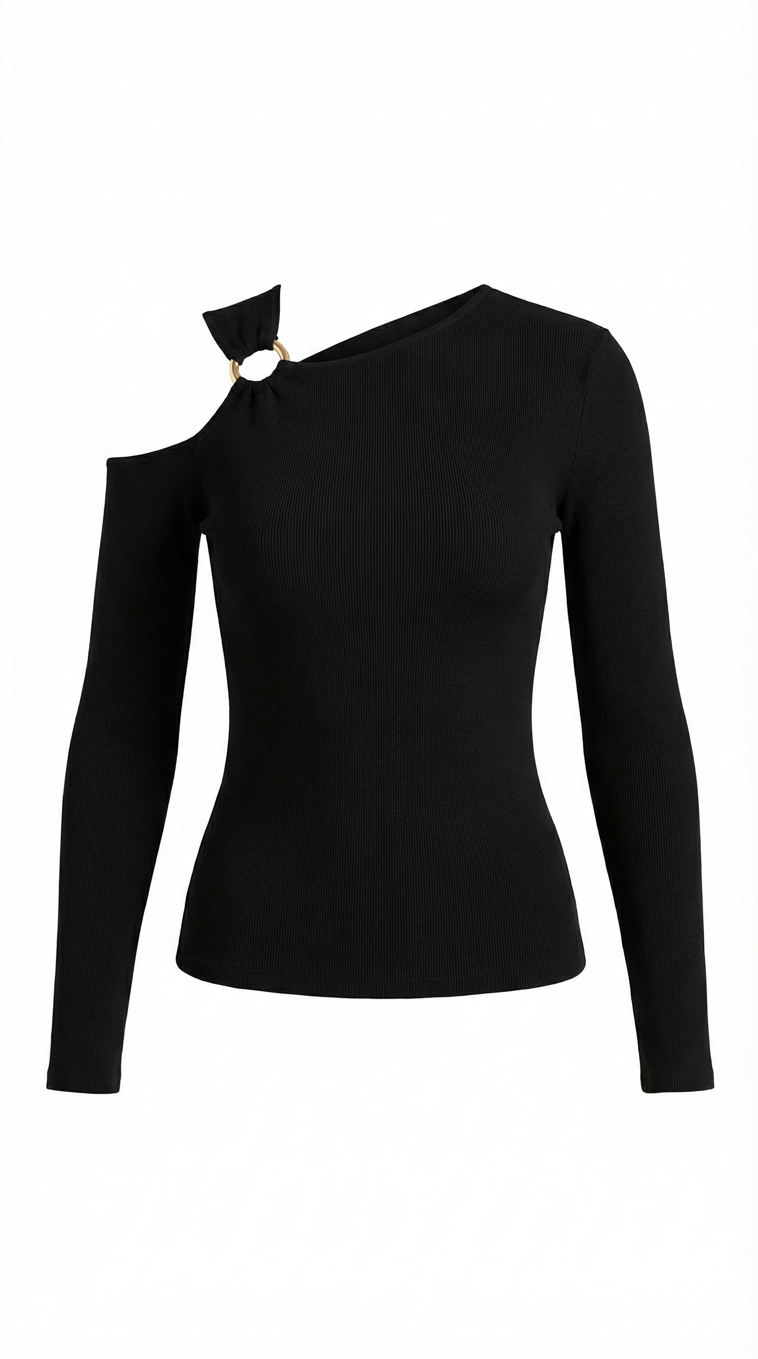 Casual One Shoulder Top-tops > one shoulder top-Laventaire-Laventaire