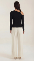 Casual One Shoulder Top-tops > one shoulder top-Laventaire-Laventaire