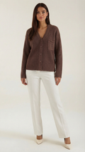 Casual Oversized Cardigan Sweater-sweaters > cardigans > oversized cardigan-Laventaire-Laventaire