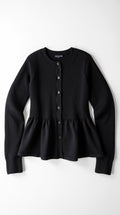 Casual Peplum Cardigan Top-tops > cardigans > peplum cardigan-Laventaire-Laventaire