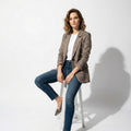 Casual Plaid Blazer Jacket-jackets > blazers-Laventaire-Laventaire