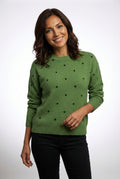 Casual Polka Dot Sweater-sweaters > relaxed fit sweater-Laventaire-Laventaire