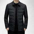 Casual Puffer Jacket-outerwear > jackets > puffer jackets-Laventaire-Black-M-Laventaire