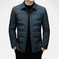 Casual Puffer Jacket-outerwear > jackets > puffer jackets-Laventaire-Dark Teal-M-Laventaire