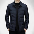 Casual Puffer Jacket-outerwear > jackets > puffer jackets-Laventaire-Navy Blue-M-Laventaire