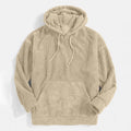 Casual Pullover Hoodie-hoodies > pullover hoodie-Laventaire-Beige-XS-Laventaire