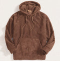 Casual Pullover Hoodie-hoodies > pullover hoodie-Laventaire-Brown-XS-Laventaire