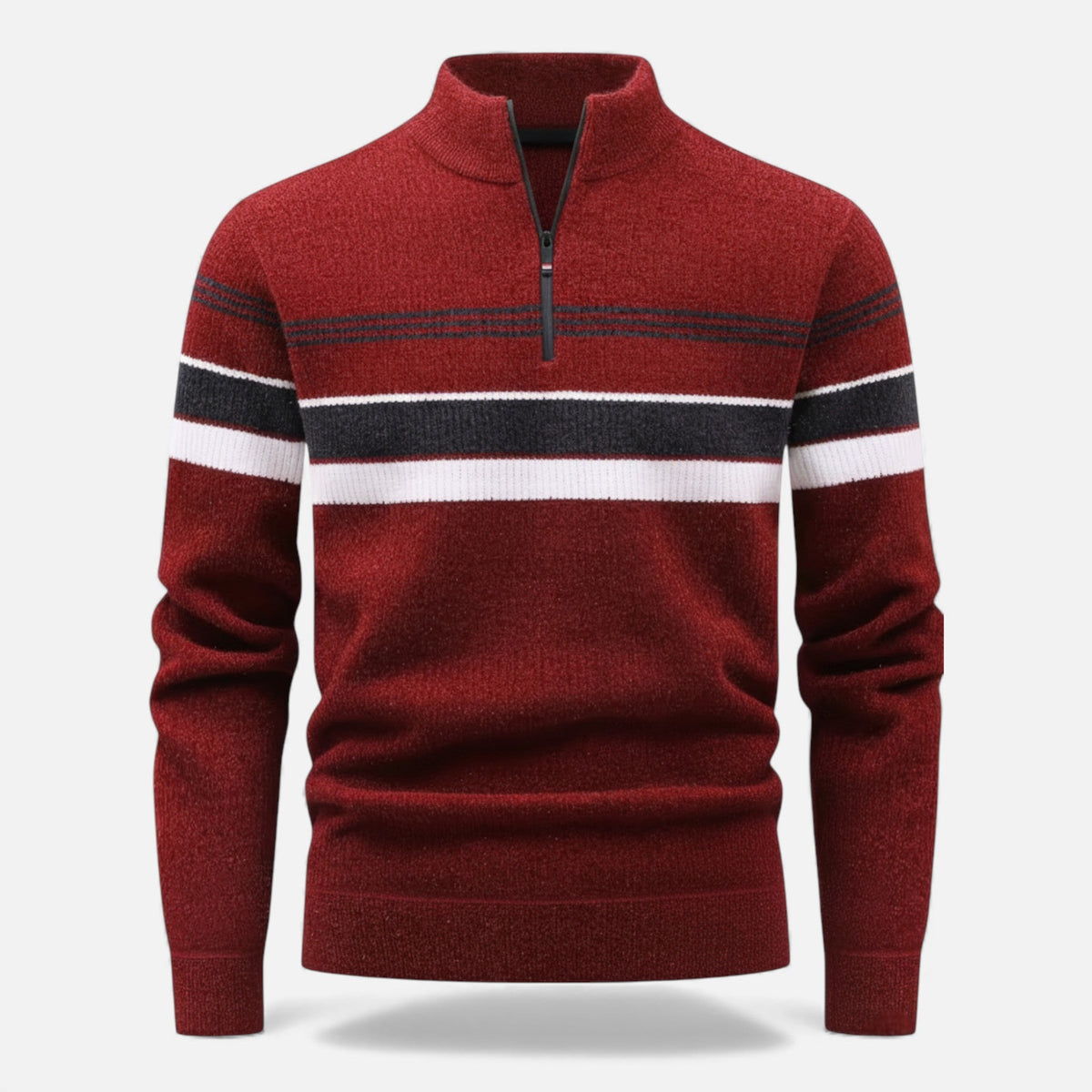 Casual Quarter Zip Sweater-sweaters > quarter zip sweater-Laventaire-Laventaire