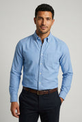 Casual Regular Fit Shirt-shirts > casual shirts > casual regular fit shirts-Laventaire-Light Blue-XS-Laventaire