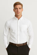 Casual Regular Fit Shirt-shirts > casual shirts > casual regular fit shirts-Laventaire-White-XS-Laventaire