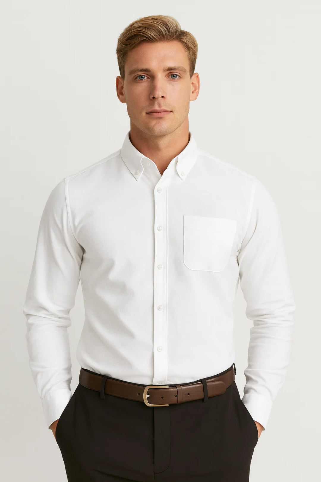Casual Regular Fit Shirt-shirts > casual shirts > casual regular fit shirts-Laventaire-White-XS-Laventaire