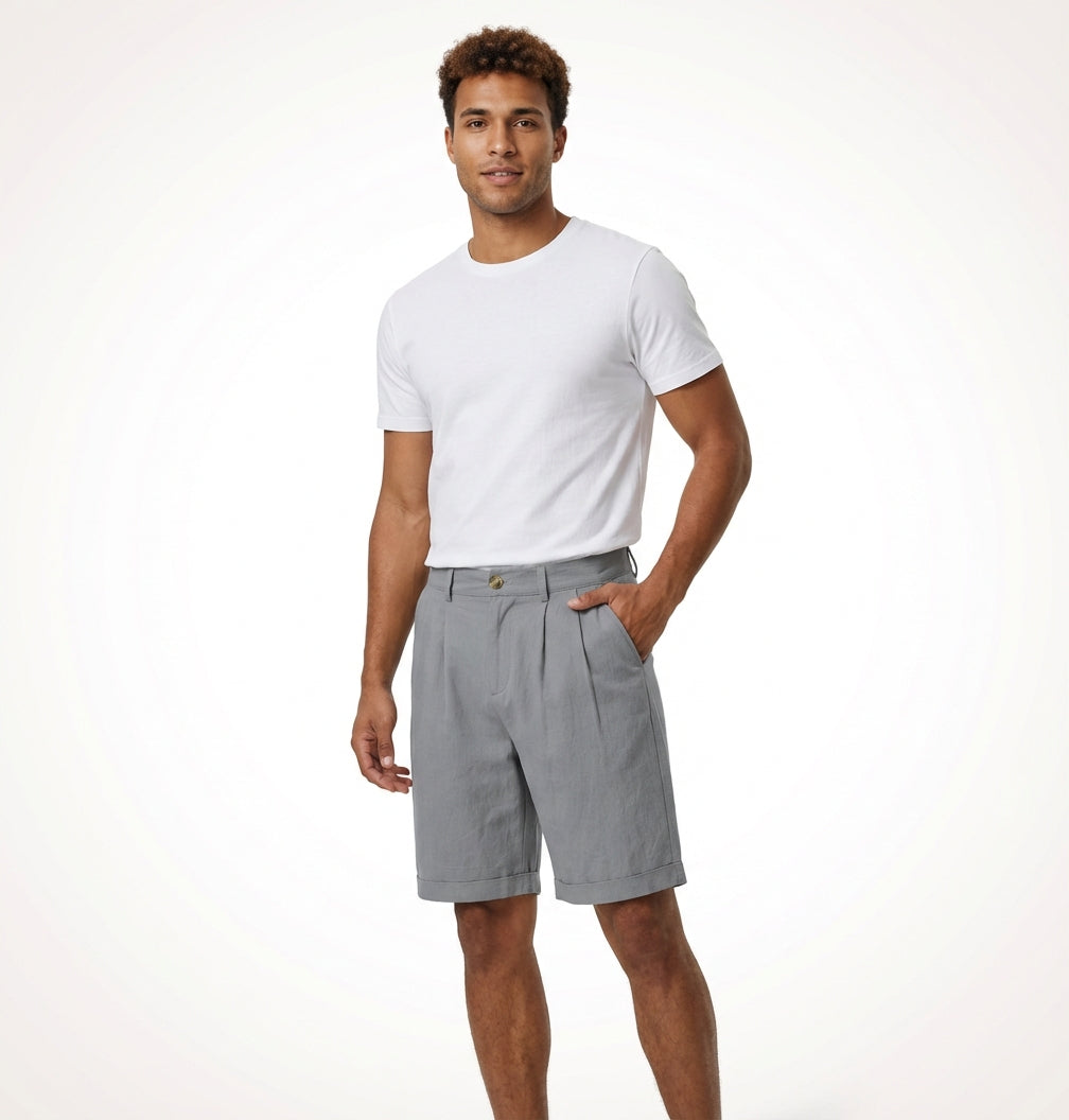 Casual Relaxed Shorts-shorts > casual shorts-Laventaire-Laventaire