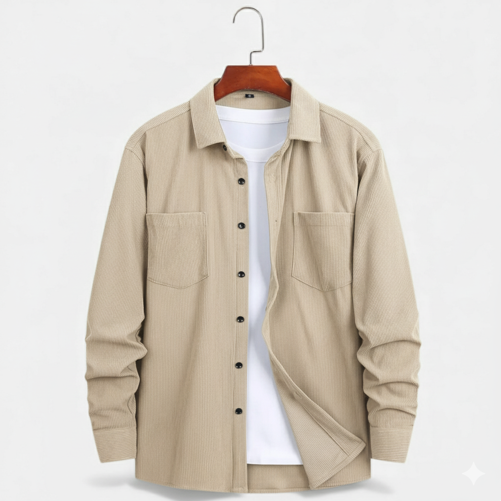 Casual Shirt Jacket-jackets > shirt jackets-Laventaire-Laventaire