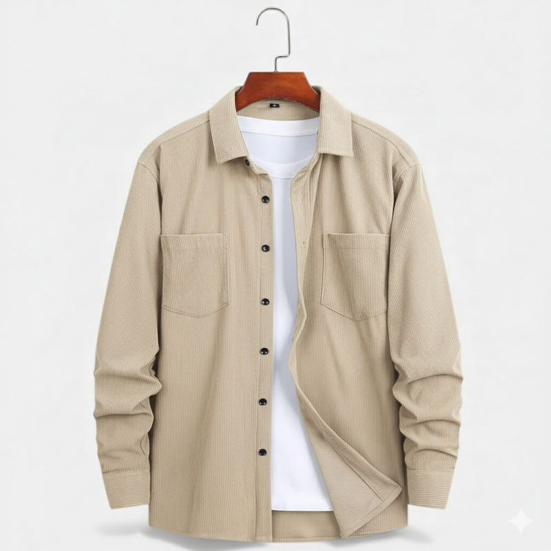 Casual Shirt Jacket-jackets > shirt jackets-Laventaire-Laventaire