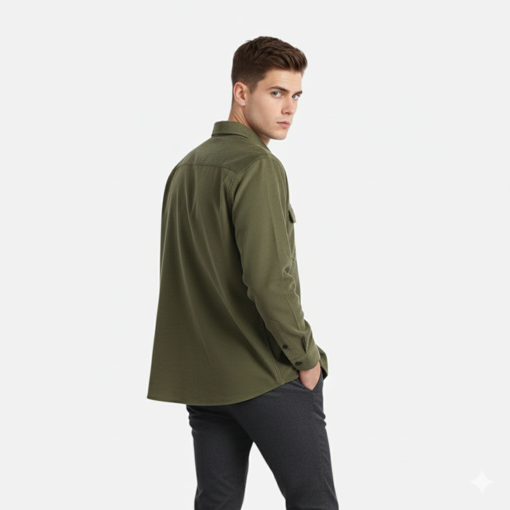 Casual Shirt Jacket-jackets > shirt jackets-Laventaire-Laventaire