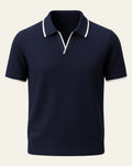 Casual Short Sleeve Polo Shirt-shirts > polo shirts-Laventaire-Laventaire