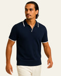 Casual Short Sleeve Polo Shirt-shirts > polo shirts-Laventaire-Laventaire
