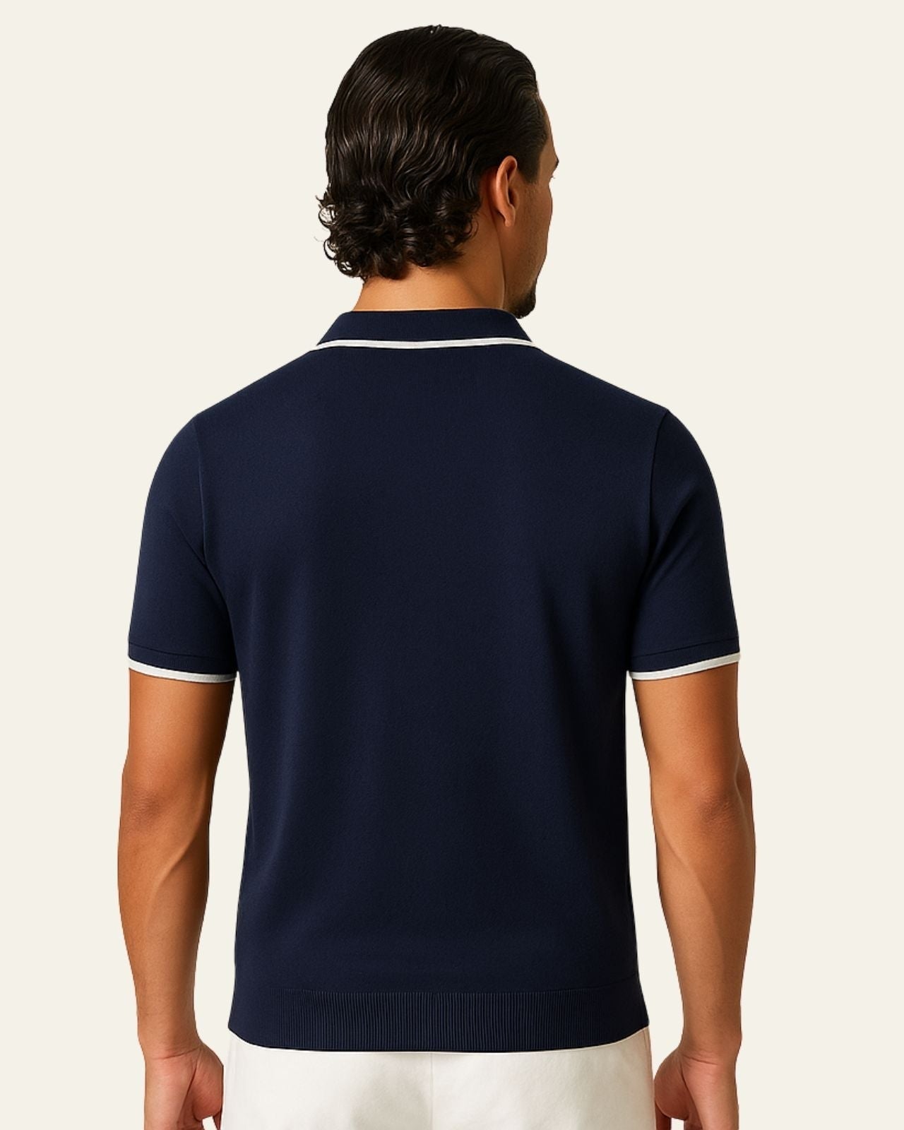 Casual Short Sleeve Polo Shirt-shirts > polo shirts-Laventaire-Laventaire