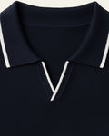 Casual Short Sleeve Polo Shirt-shirts > polo shirts-Laventaire-Laventaire