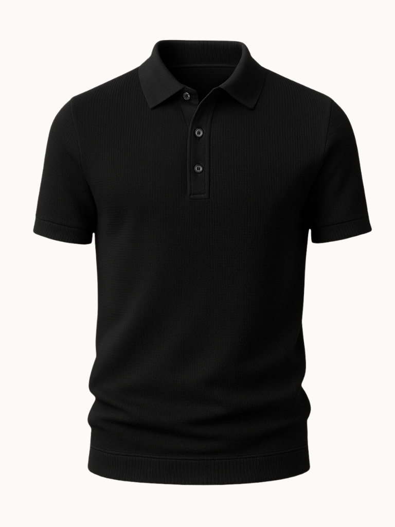 Casual Slim Fit Polo Shirt-shirts > polo shirts-Laventaire-Laventaire
