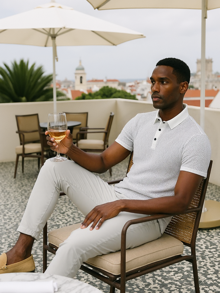 Casual Slim Fit Polo Shirt-shirts > polo shirts-Laventaire-White-S-Laventaire