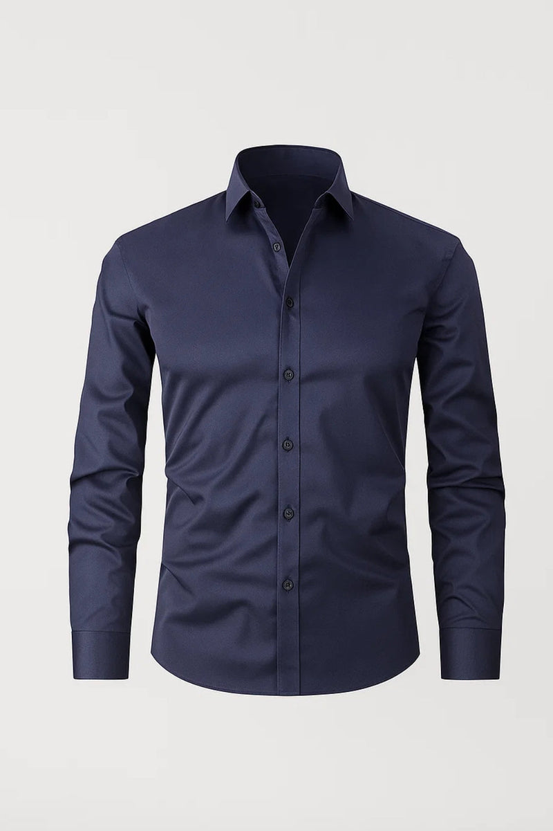 Casual Slim Fit Shirt-shirts > long sleeve shirts > slim fit shirts-Laventaire-Laventaire