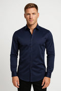 Casual Slim Fit Shirt-shirts > long sleeve shirts > slim fit shirts-Laventaire-Laventaire