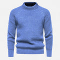 Casual Slim Fit Sweater-sweaters > slim fit sweater-Laventaire-Blue-M-Laventaire