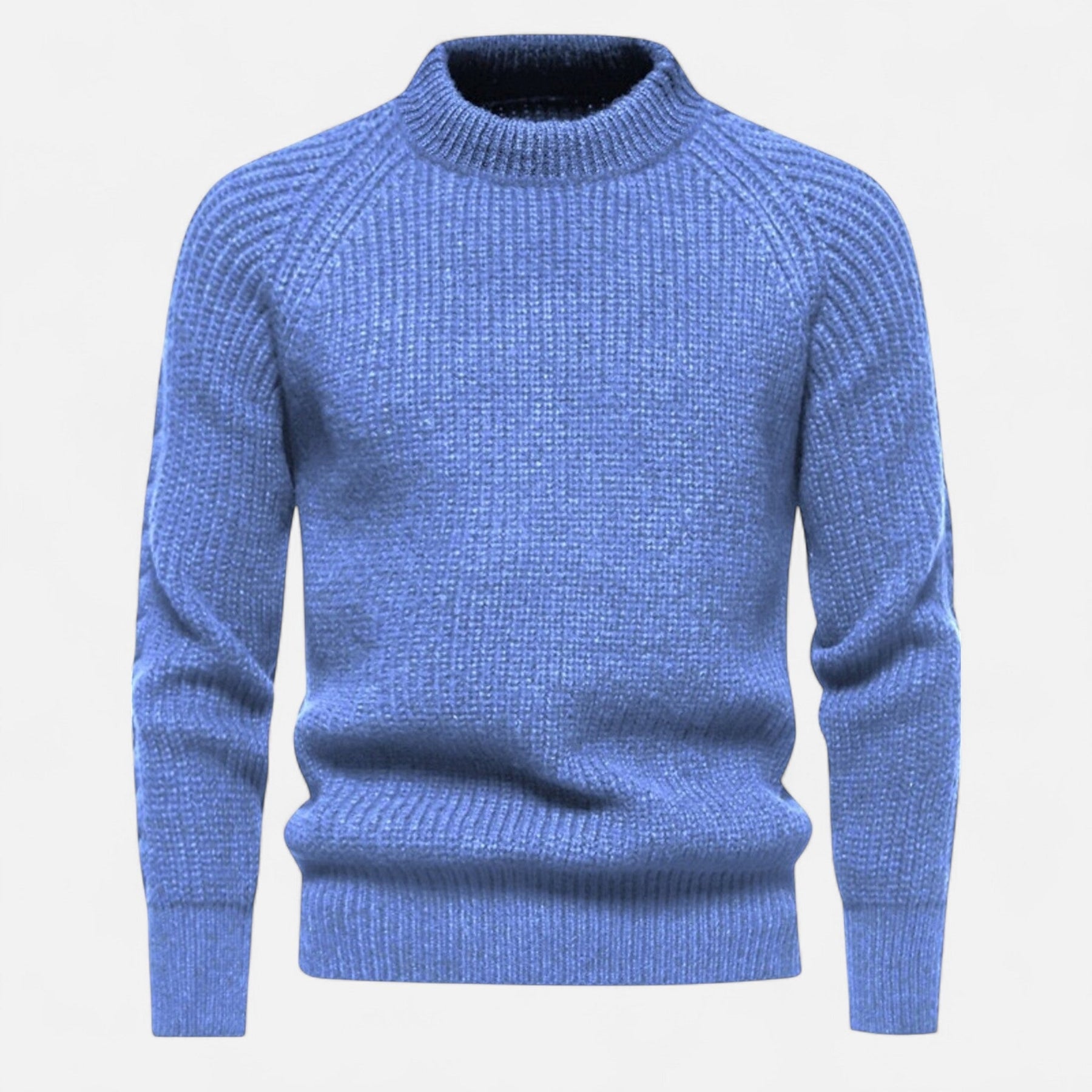 Casual Slim Fit Sweater-sweaters > slim fit sweater-Laventaire-Blue-M-Laventaire