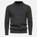 Casual Slim Fit Sweater-sweaters > slim fit sweater-Laventaire-Dark Gray-M-Laventaire