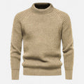 Casual Slim Fit Sweater-sweaters > slim fit sweater-Laventaire-Khaki-M-Laventaire