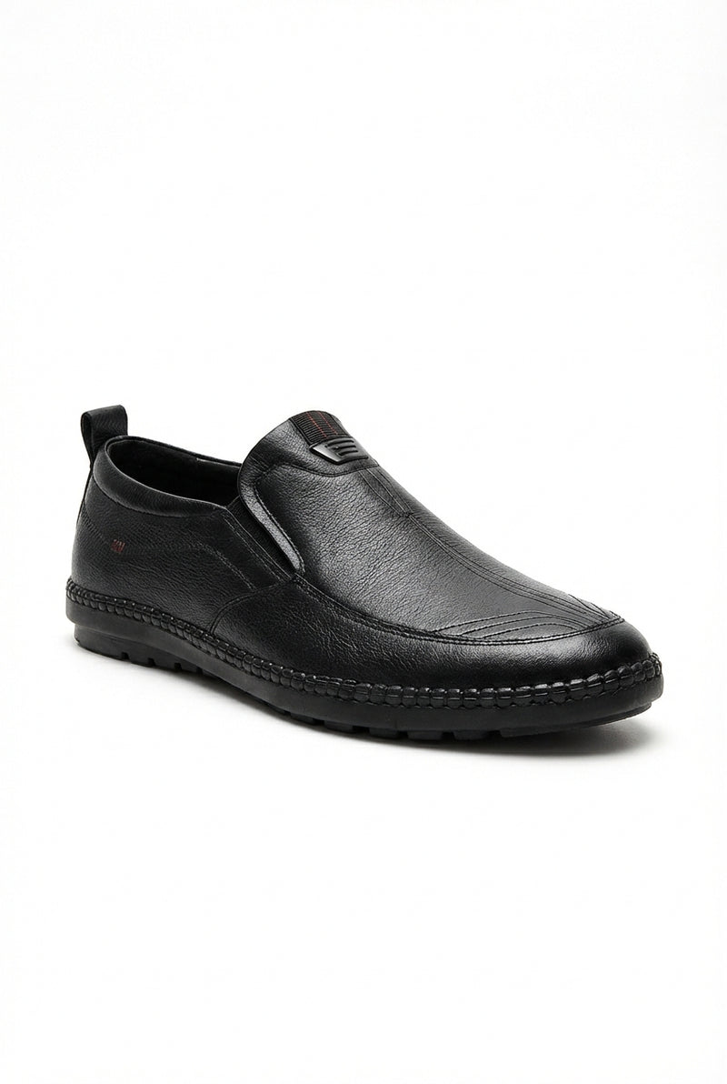 Casual Slip-On Loafers-footwear > loafers-Laventaire-Black-38-Laventaire