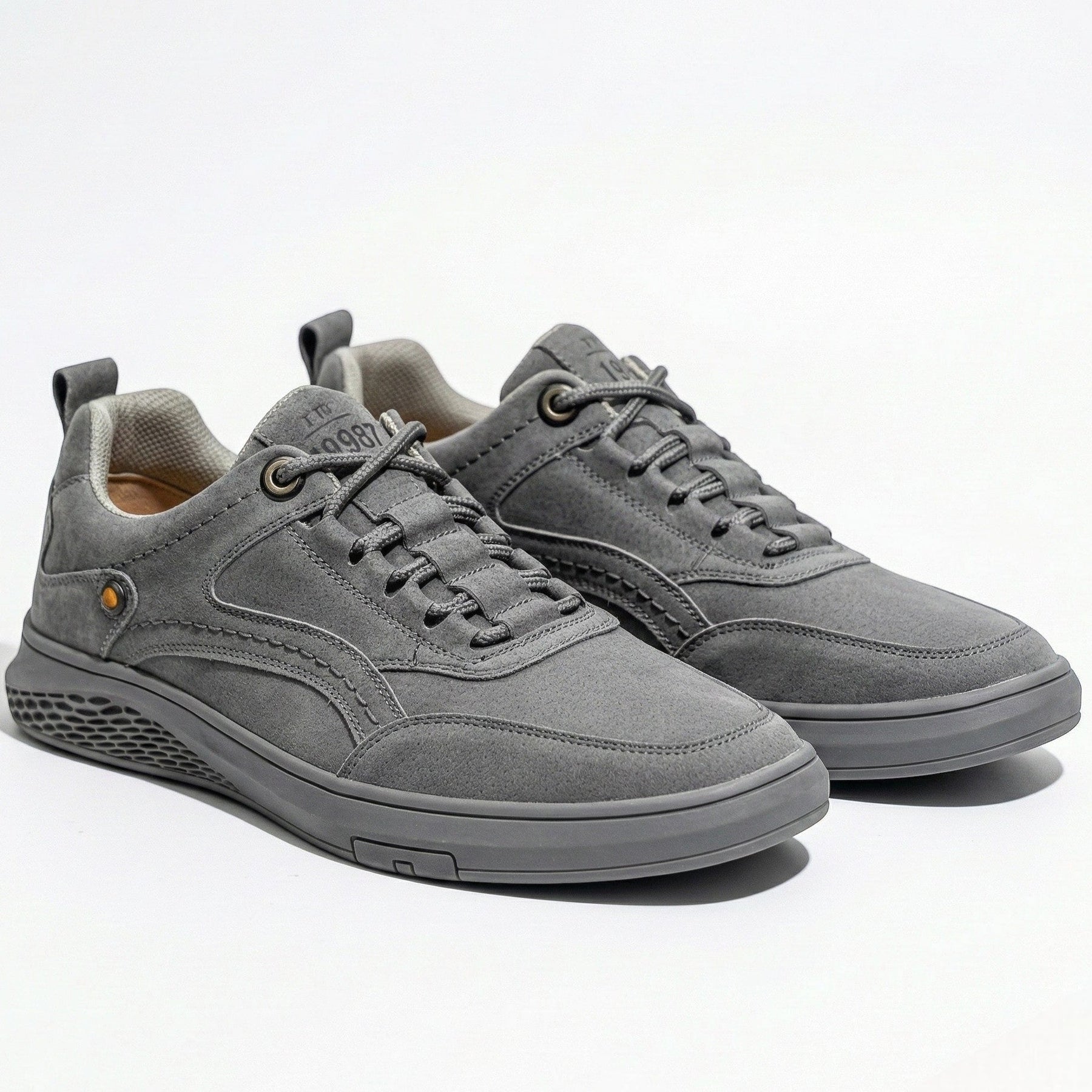 Casual Slip-On Sneakers-footwear > sneakers > slip-on sneakers-Laventaire-Gray-38-Laventaire