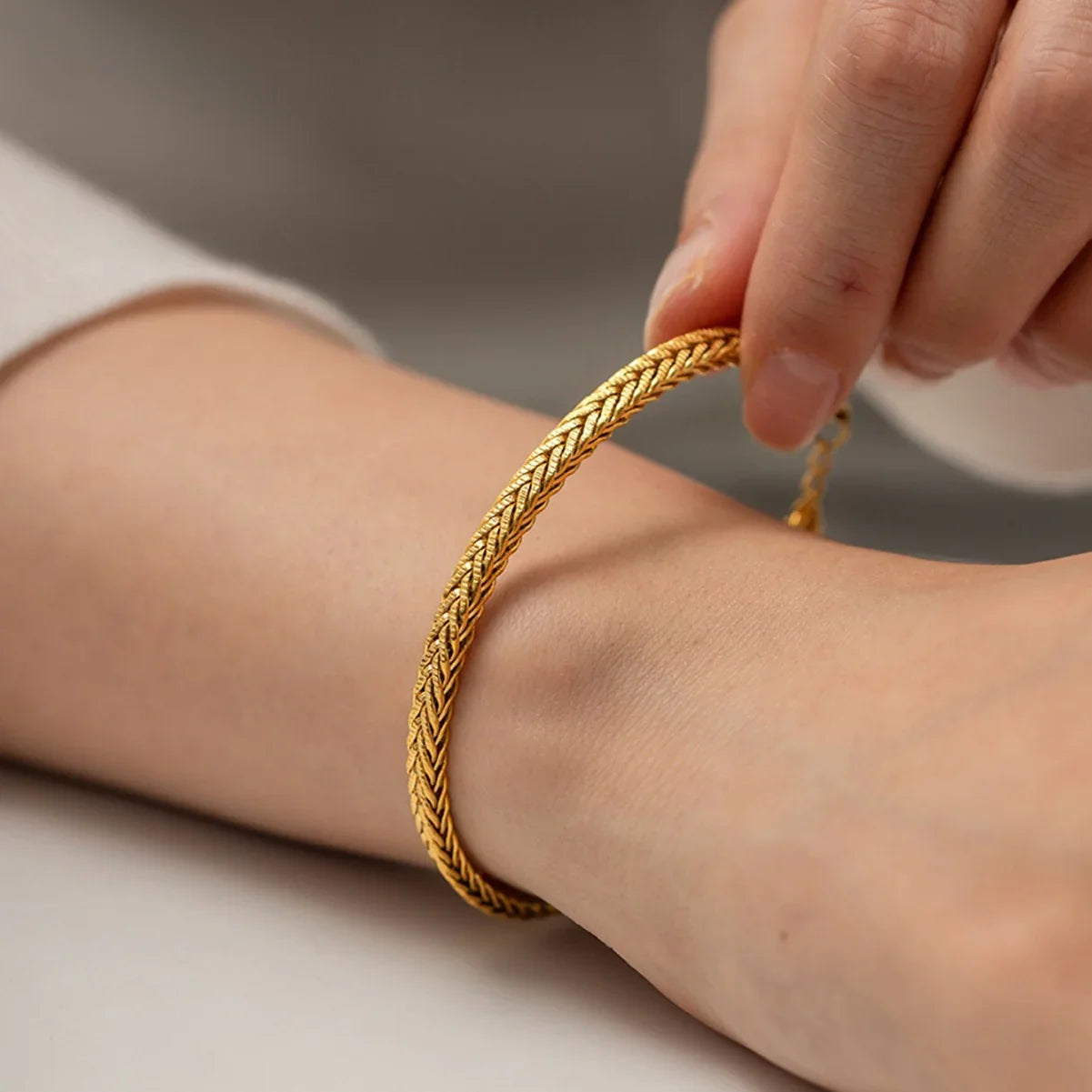 Casual Snake Chain Bracelet-jewelry > bracelets > chain bracelets-Laventaire-Laventaire