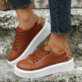 Casual Sneakers Chain Detail-footwear > sneakers > casual sneakers-Laventaire-Laventaire