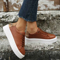 Casual Sneakers Chain Detail-footwear > sneakers > casual sneakers-Laventaire-Laventaire