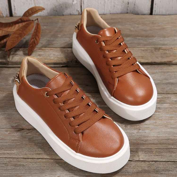 Casual Sneakers Chain Detail-footwear > sneakers > casual sneakers-Laventaire-Laventaire