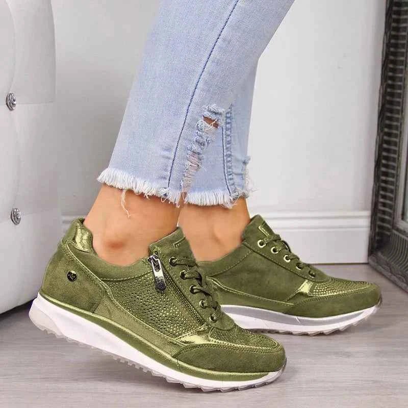 Casual Sneakers Side Zipper-footwear > sneakers-Laventaire-Laventaire