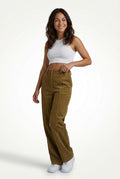 Casual Staight Leg Trousers-trousers > straight leg trousers-Laventaire-Brown-S-Laventaire