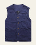 Casual Straight Fit Vest-outerwear > vests-Laventaire-Navy Blue-M-Laventaire