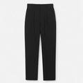 Casual Straight Leg Trousers-trousers > straight leg trousers-Laventaire-Black-S-Laventaire