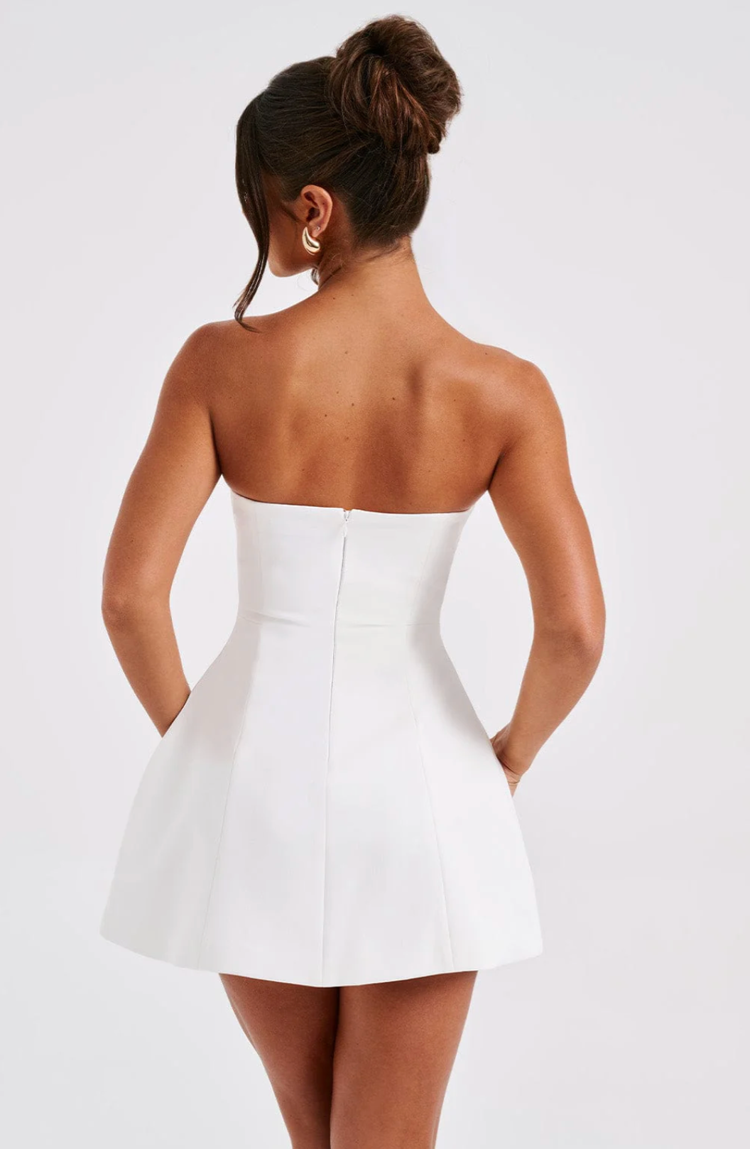 Casual Strapless Mini Dress-dresses > mini dress-Laventaire-Laventaire
