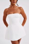 Casual Strapless Mini Dress-dresses > mini dress-Laventaire-Laventaire