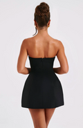 Casual Strapless Mini Dress-dresses > mini dress-Laventaire-Laventaire