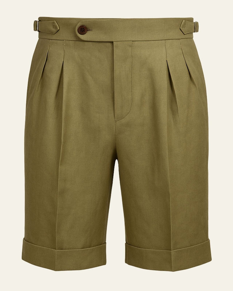 Casual Structured Shorts-shorts > structured shorts-Laventaire-Laventaire