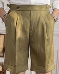 Casual Structured Shorts-shorts > structured shorts-Laventaire-Laventaire