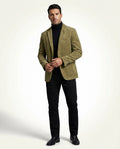 Casual Tailored Blazer-blazers > tailored blazer-Laventaire-Khaki-S-Laventaire